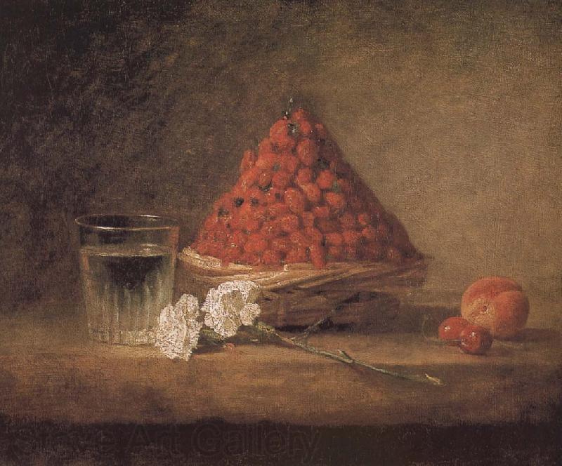 Jean Baptiste Simeon Chardin With wild strawberry basket Germany oil painting art